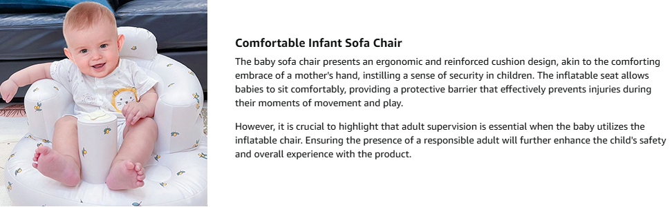 Inflatable Baby Seat for Babies 3 Months & Up. Baby Floor Seats for Sitting Up. Baby Seats for Infants. Blow Up Baby Chair with Built in Air Pump - Bear inflatable baby seat for babies 3 months & up. baby floor seats for sitting up. baby seats for infants. blow up baby chair with built in air pump bear